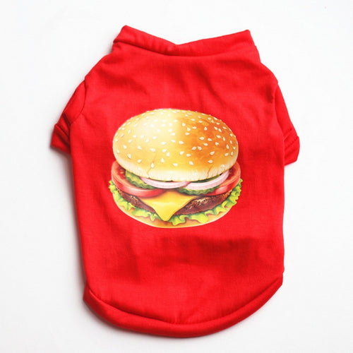 Hamburger Pajama Outfit for Pet Clothing