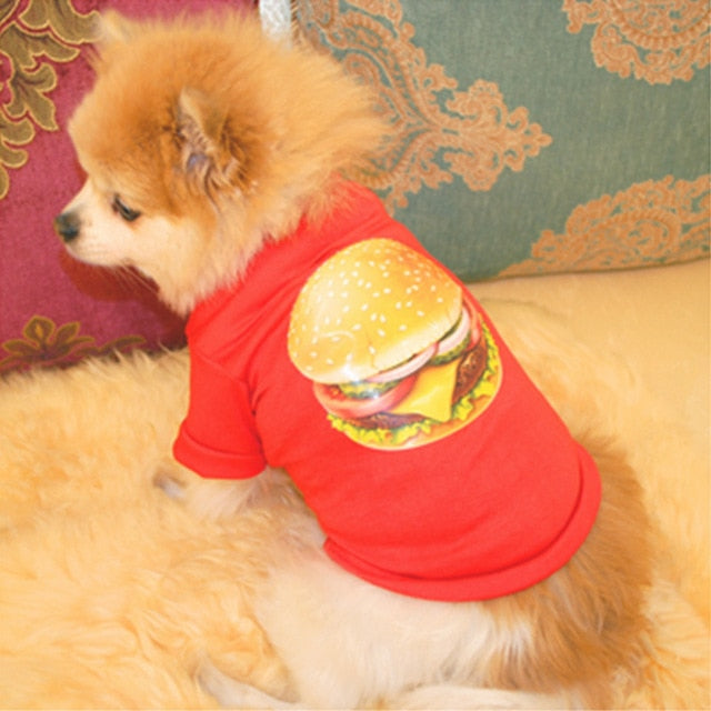 Hamburger Pajama Outfit for Pet Clothing
